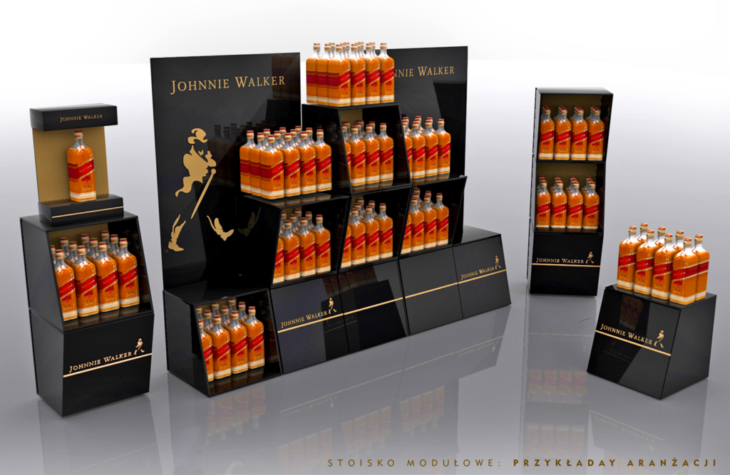 JOHNNIE WALKER - MODUŁOWY SYSTEM PROMOCYJNY